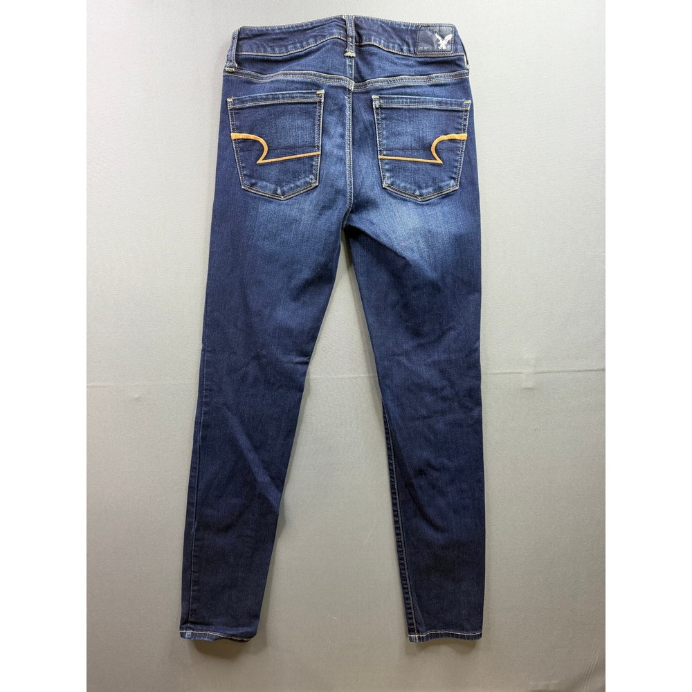 American Eagle Skinny Jeans Womens Dark Wash Super Stretch 26x28‎